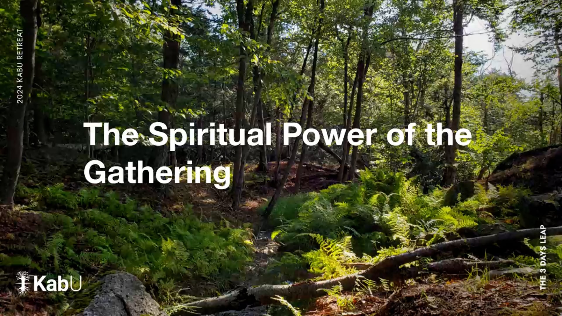 Sep 06, 2024 – The Spiritual Power of the Gathering