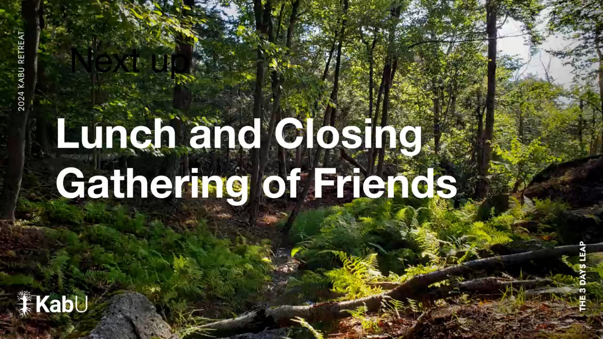 Sep 08, 2024 – Lunch and Closing – Gathering of Friends