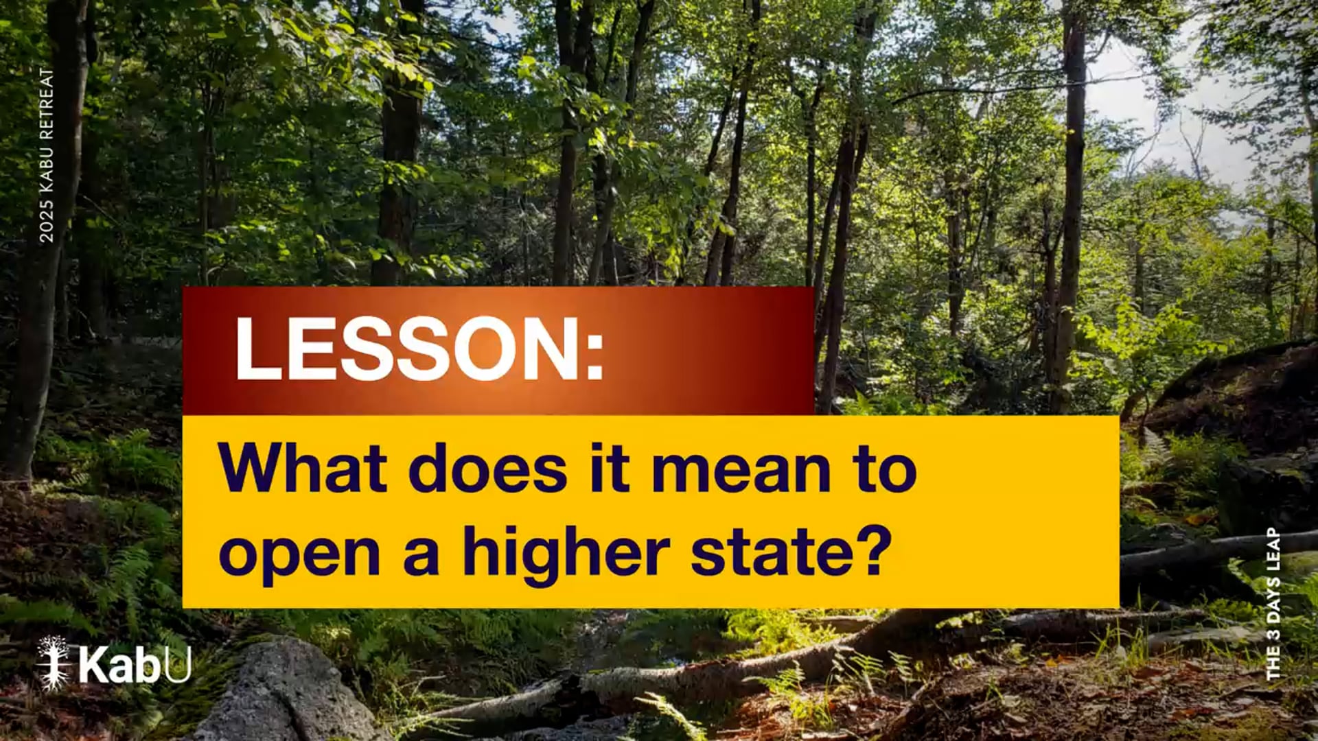Sep 05, 2025 – What Does it Mean to Open a Higher State