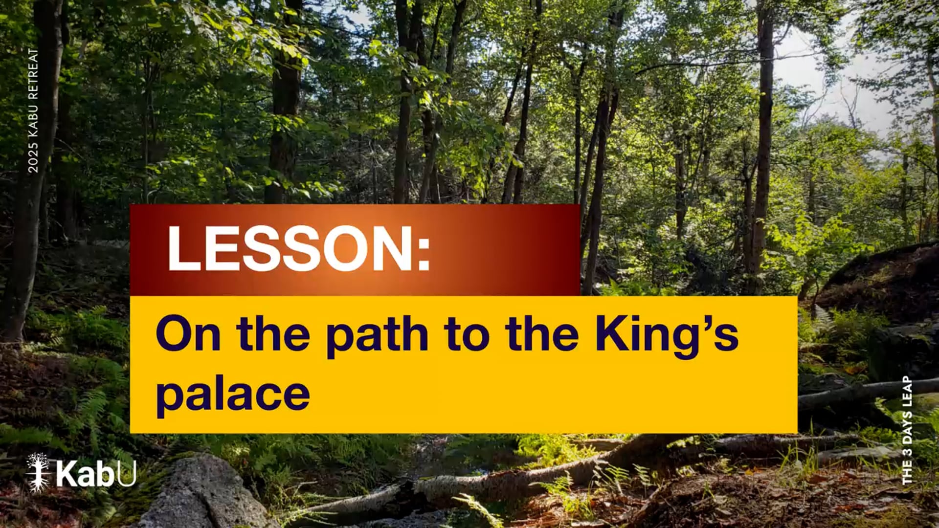 Sep 05, 2025 – On the Path to the Kings Palace