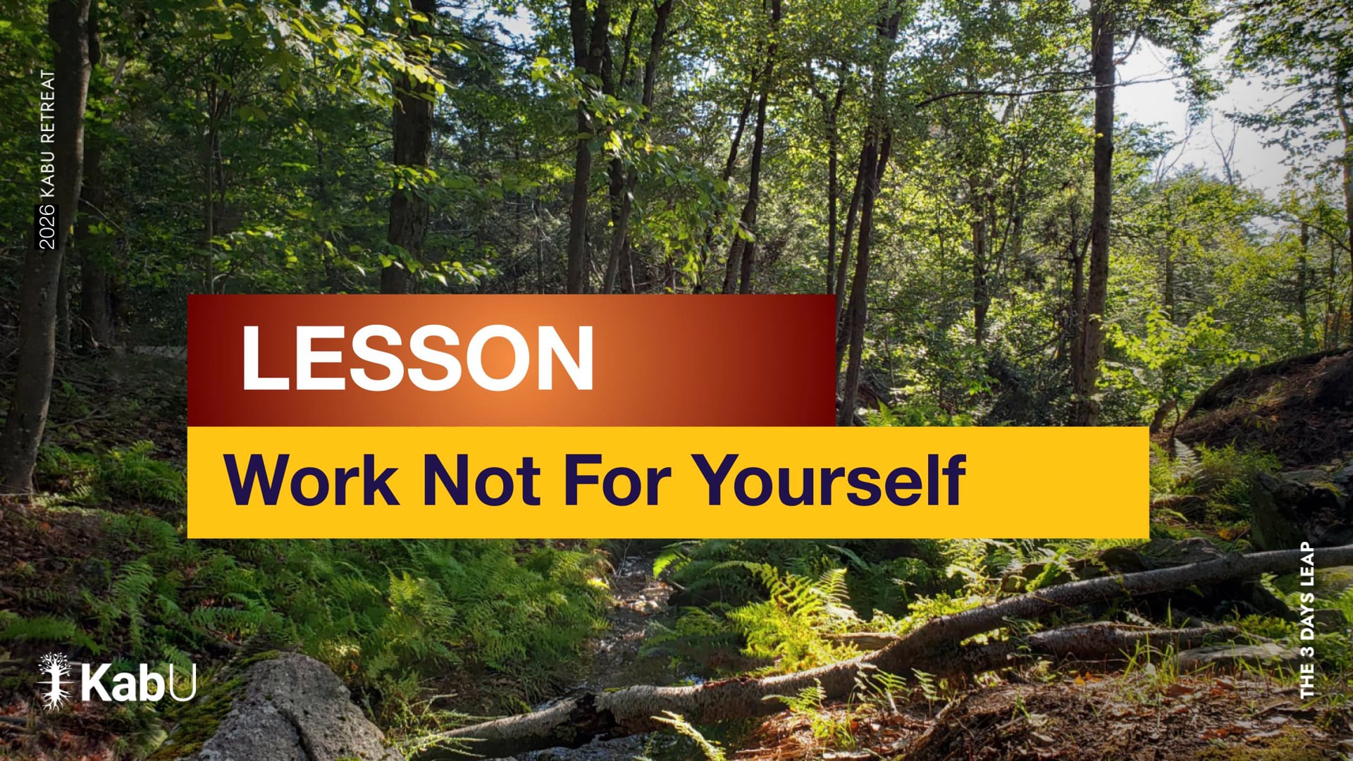 Jun 12, 2026 – Work Not for Yourself
