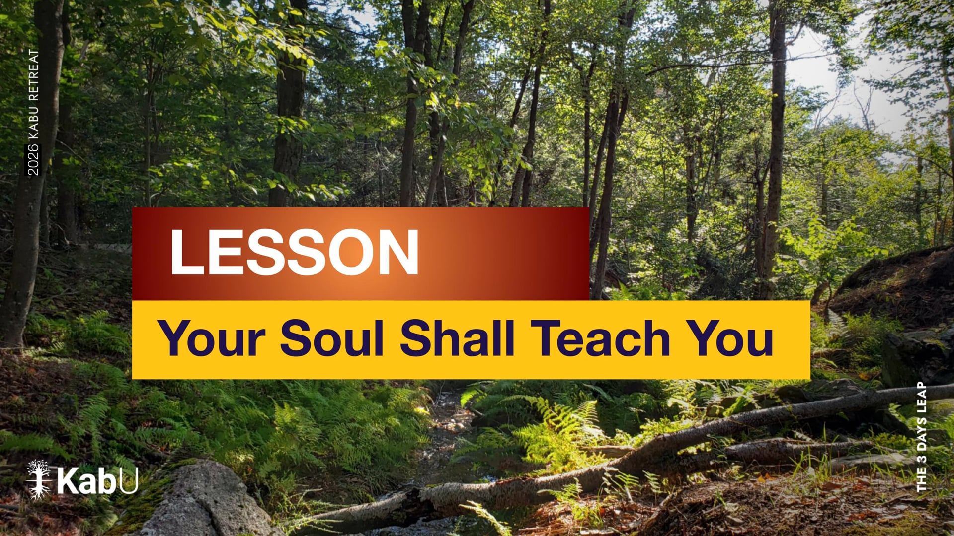 Jun 12, 2026 – Your Soul Shall Teach You